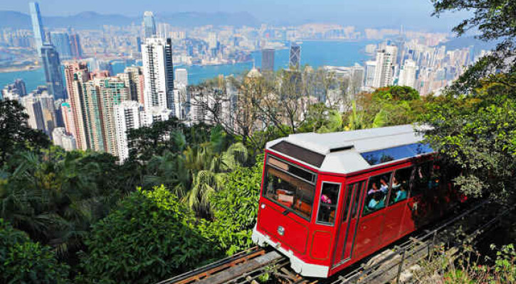 hong kong peak tram